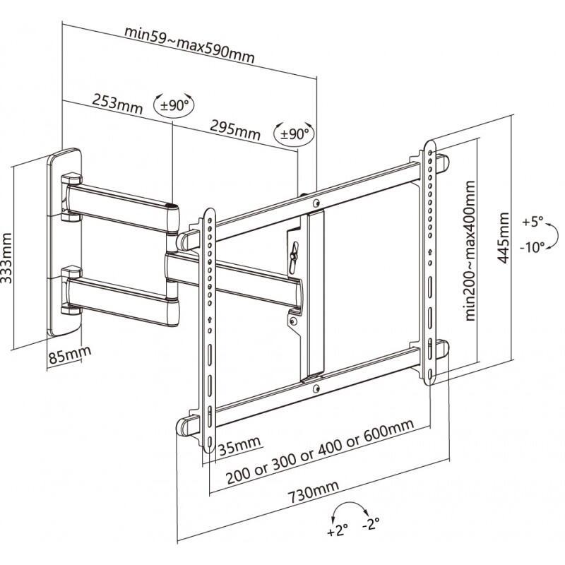 Suporte de Parede TV Plexo Premium 80-6040T