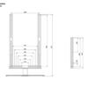 M VESA Extender kit Turn & Motorized Tablestand 600x700