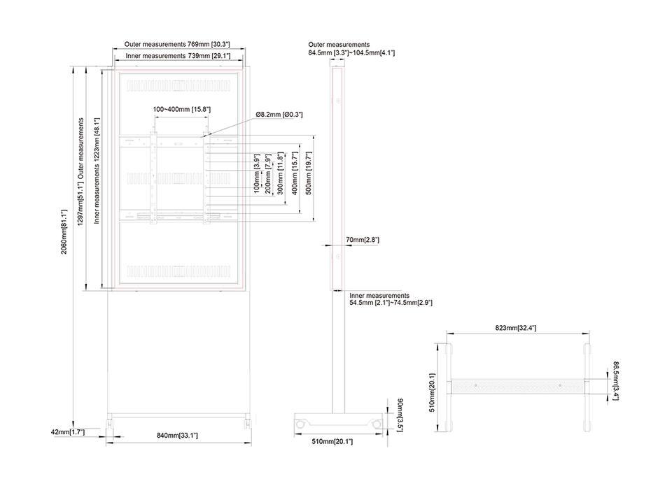 Totem M Pro Series Enclosure 55 Wheelbase Covered