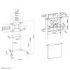 Suporte de chão NS-M1250BLACK para monitor 37-70