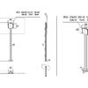 M Display Stand 180 Single Silver Floormount