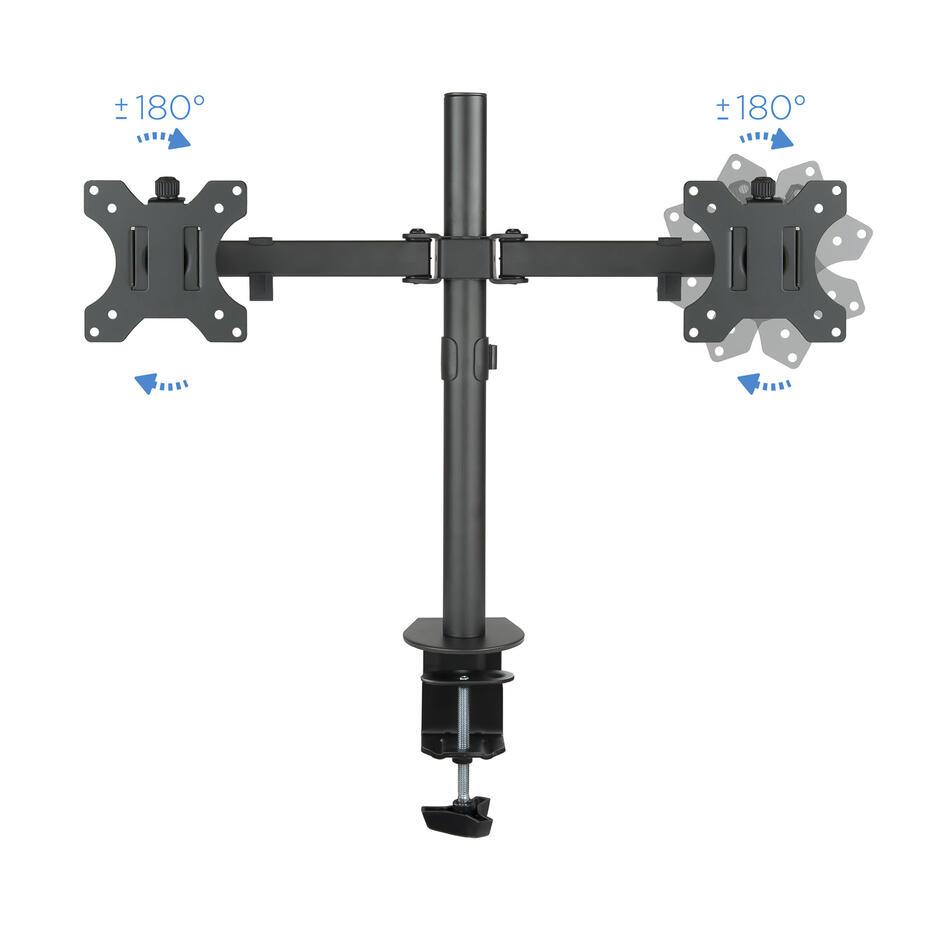 Suporte de Mesa para 2 Ecrãs de 13-32 DB1232TN-B