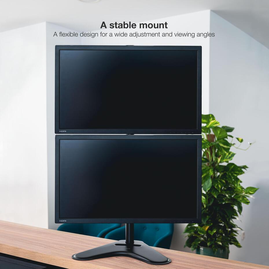 Suporte de Mesa para 2 Ecrãs 17-32 DB1703TNV-B