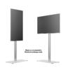 M Display Stand 180 Single Silver Floorbas