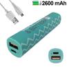 Powerbank 2600 mAh Mr Wonderful Green