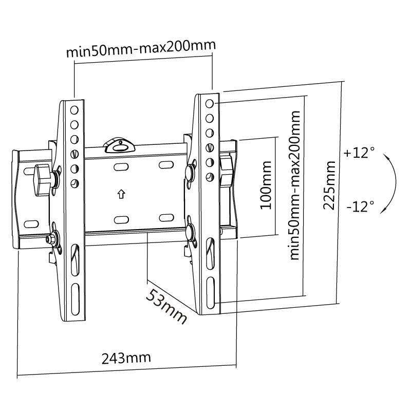 Suporte de Parede TV Plano Slim 42-2020T