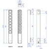 Unidade base matriz varidirecional coaxial LA3-VARI-BH