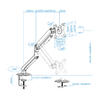 Suporte de Mesa para Ecrãs 17-32 DB4032TNR-G
