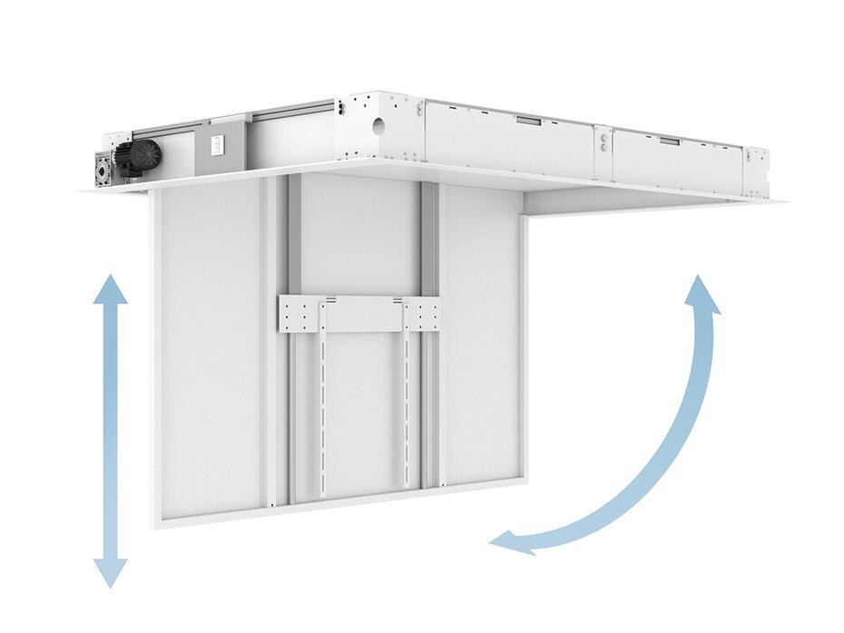 Suporte de teto Motorizado M Extensível Invertido 65-86