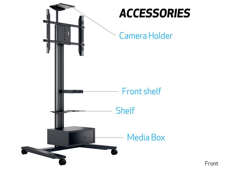 M Public Display Stand 180 HD Single Black