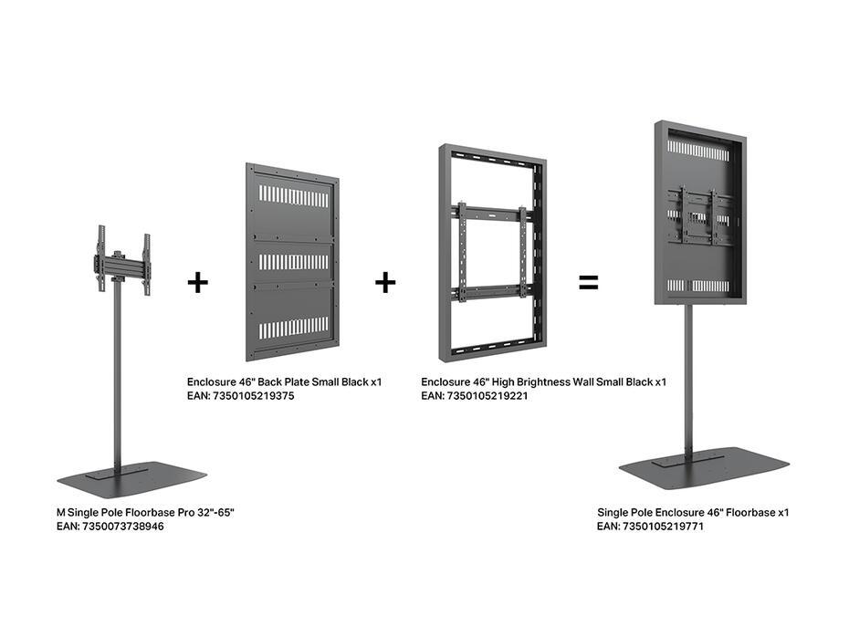 Suporte Display M Pro Series Enclosure 46 Floorbase
