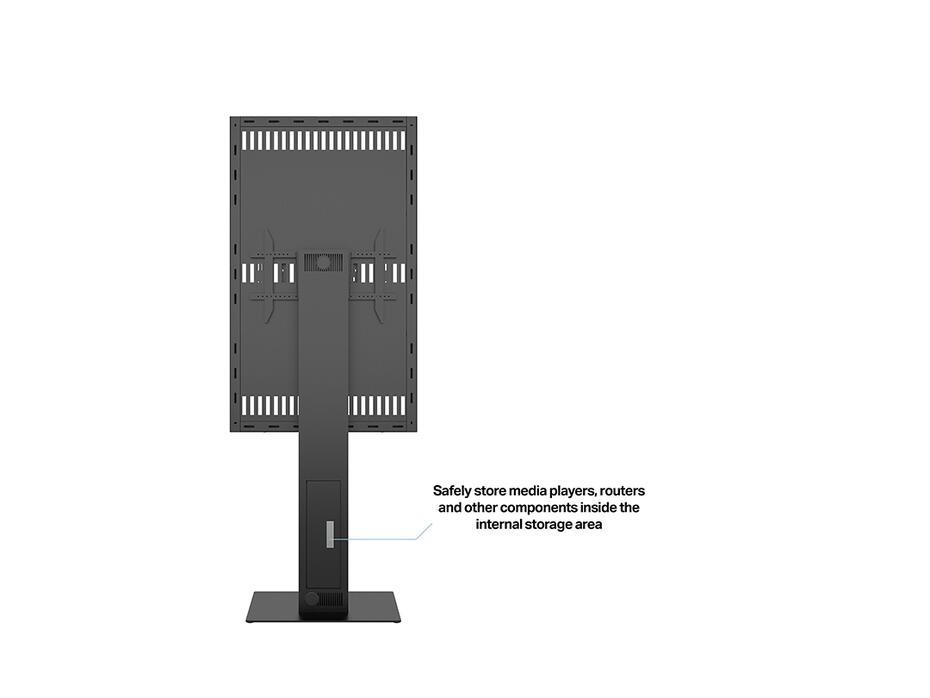 Suporte Display M Pro Series Enclosure 65 Kiosk Black
