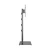 M Public Display Stand 180 HD Single Black Floorbase