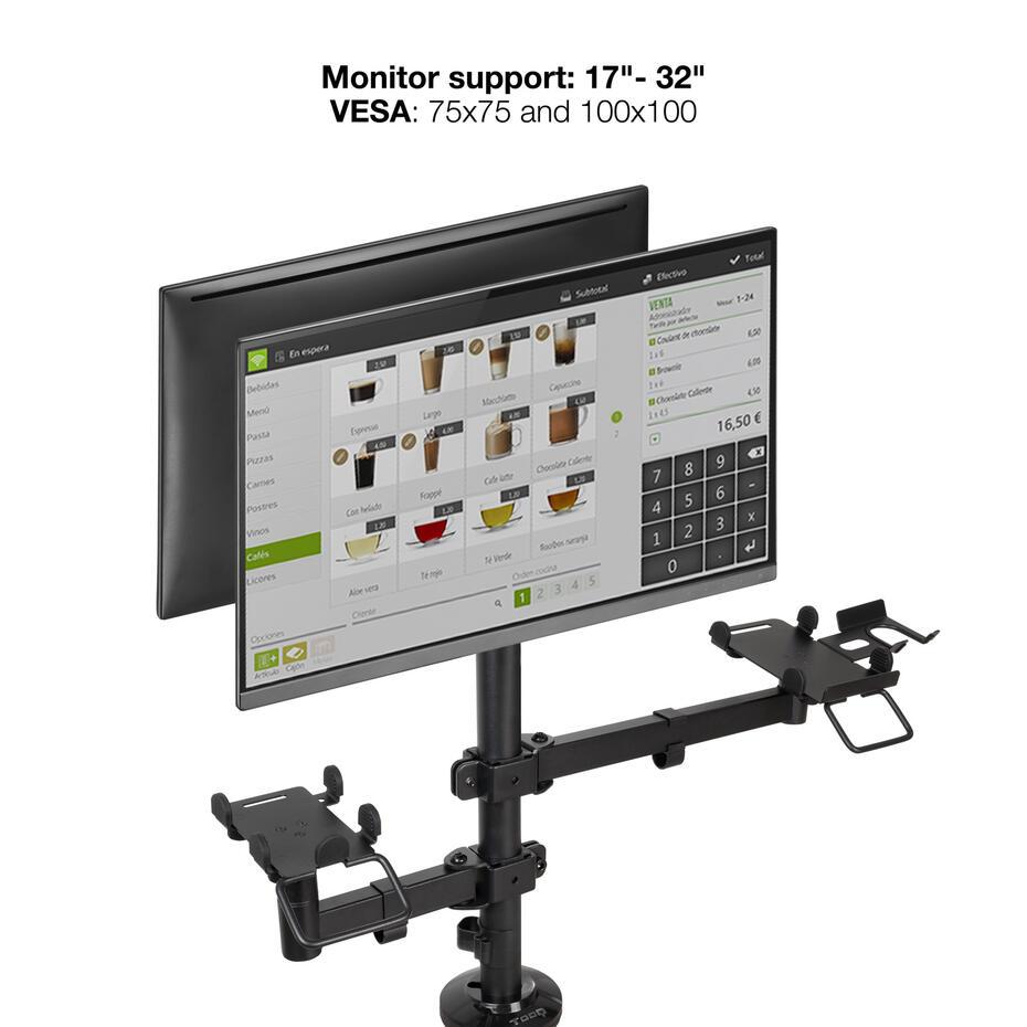 Suporte de Mesa para TPV/impressora/monitor/terminal/leitor