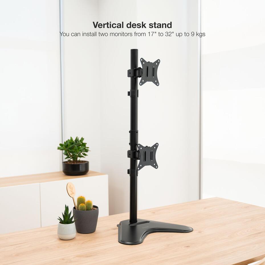 Suporte de Mesa para 2 Ecrãs 17-32 DB1703TNV-B
