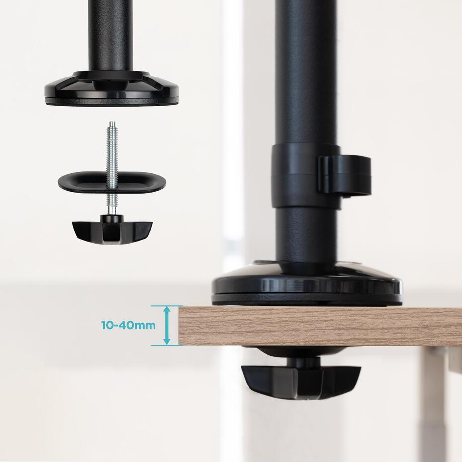 Suporte de Mesa para 2 Ecrãs 17-32 TQPM0003
