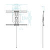 Suporte de Parede para Ecrãs 37-80 LP3780F-R