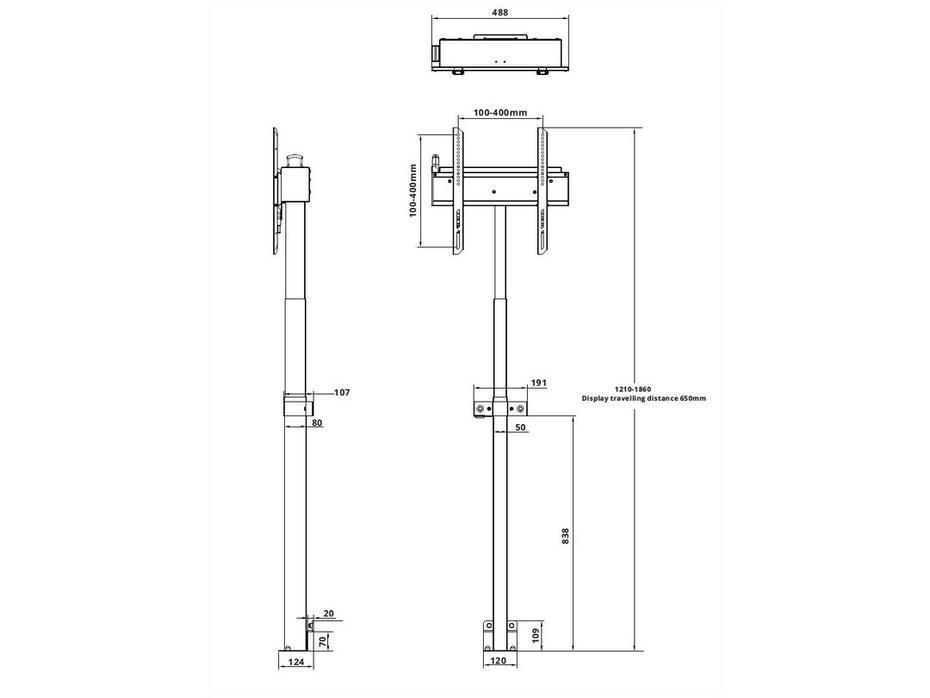 Suporte Motorizado M Floormount