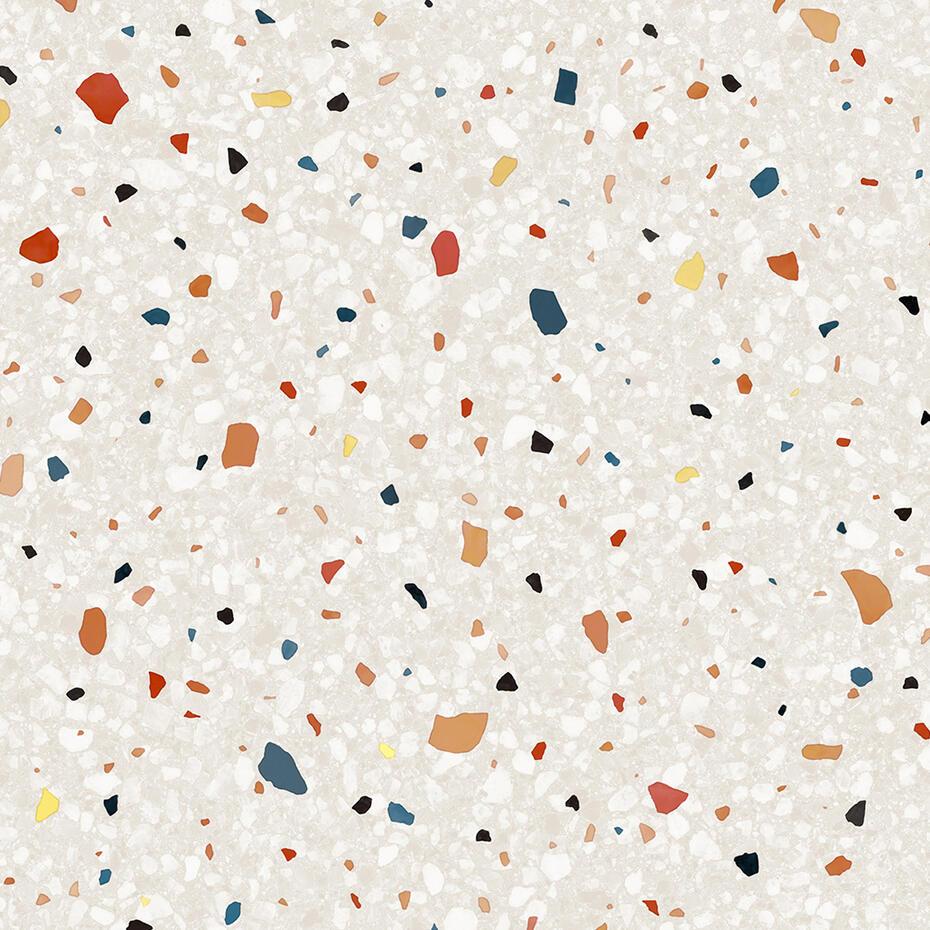 Vinil Design de interiores NE29 White and Multicolored Stone Plaster