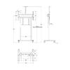 Suporte Motorizado M Floorstand XL 150Kg White