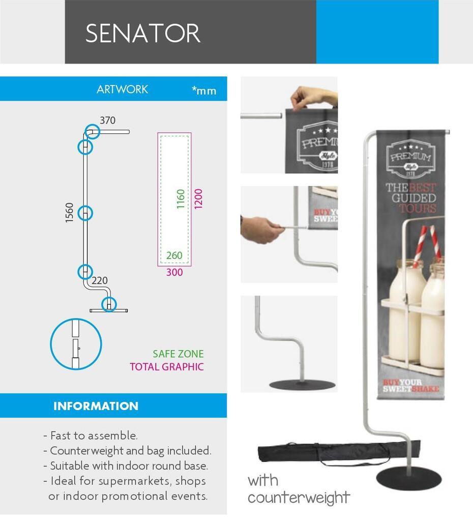 Indoor Flying Banner Senator 