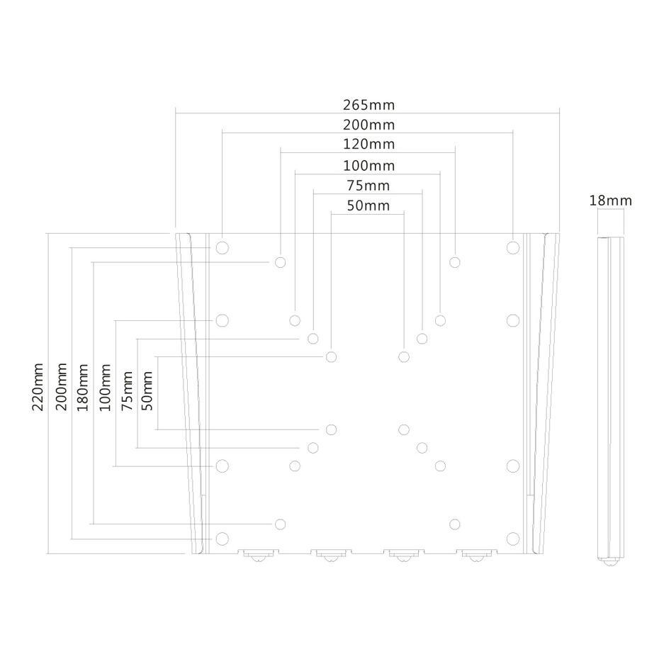 Suporte de parede FPMA-W110 TV 10-40