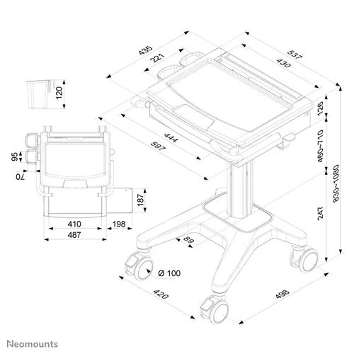 Suporte móvel Medical MED-M200