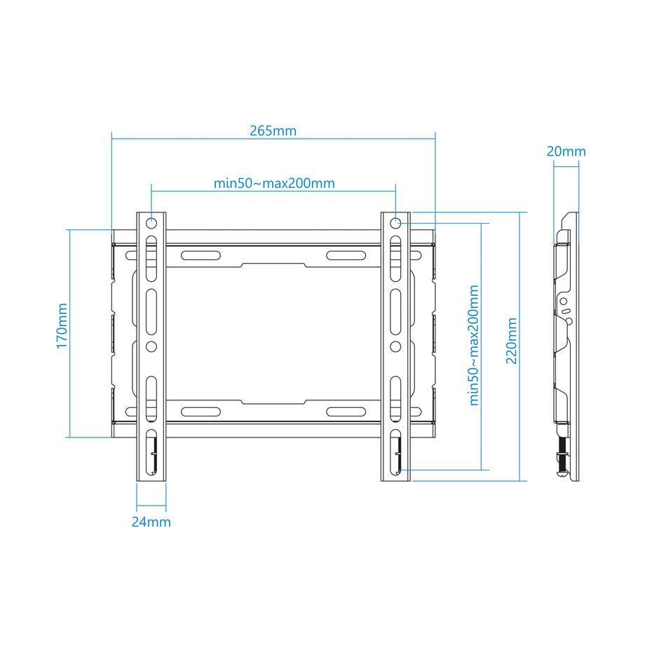 Suporte de Parede para TV 23-43 LP1043F-B