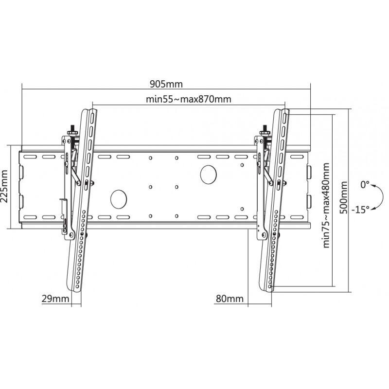 Suporte de Parede Plano Flat 70-8040T