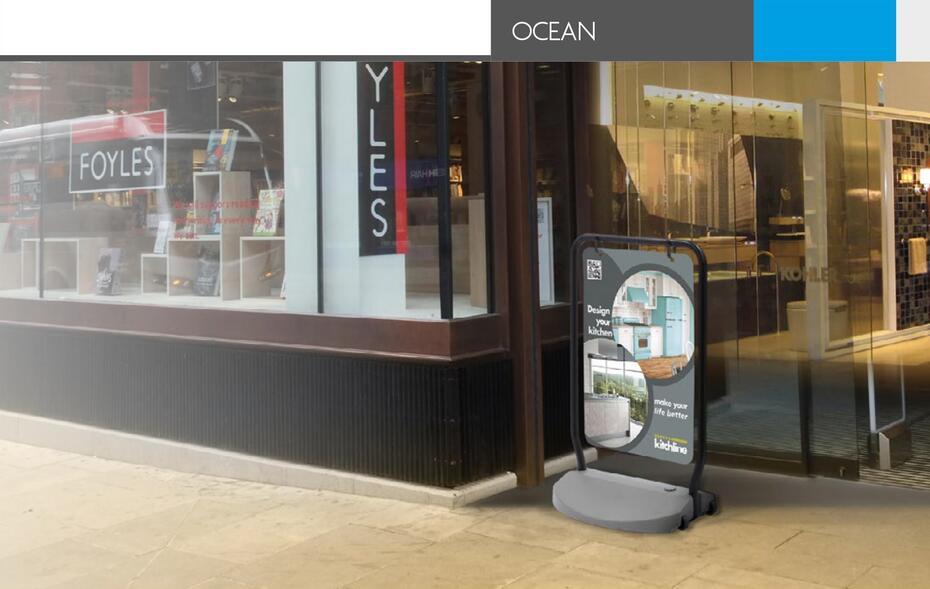 Refillable Base Banner Ocean