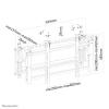 Suporte de parede LED-VW2000BLACK para monitor 32-75