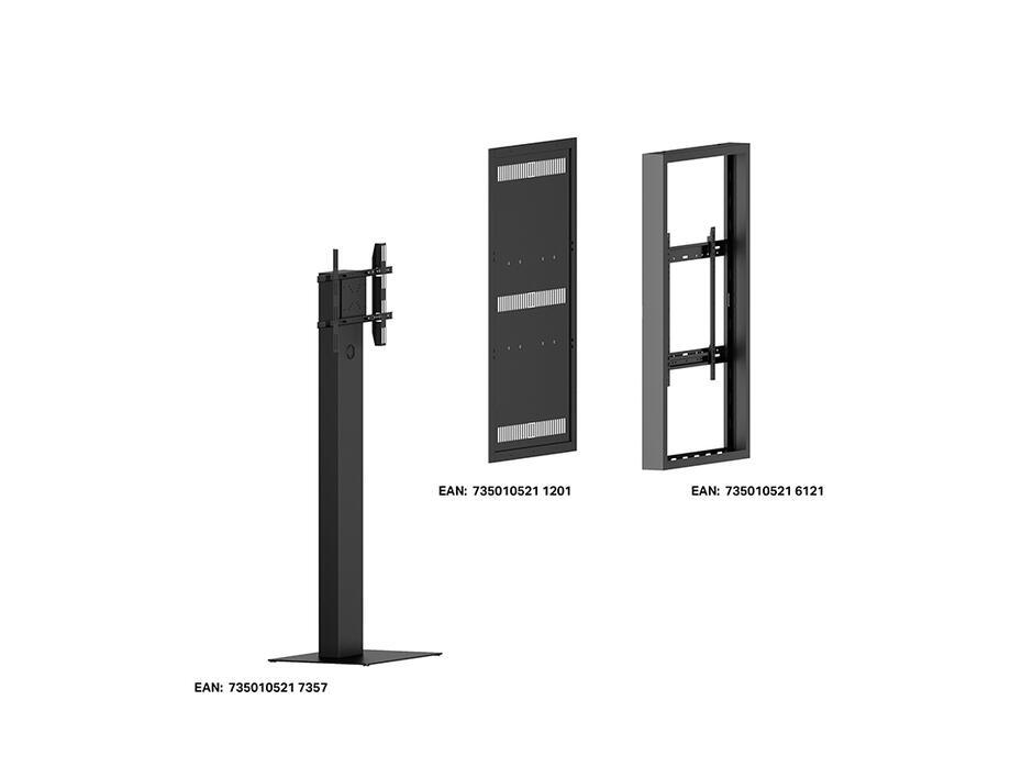 Suporte Display M Pro Series Enclosure 55 Kiosk Alto Brilho Black