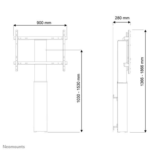Suporte Motorizado TV PLASMA-W2250SILVER