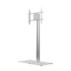 M Public Display Stand 180 HD Single Silver Floorbase