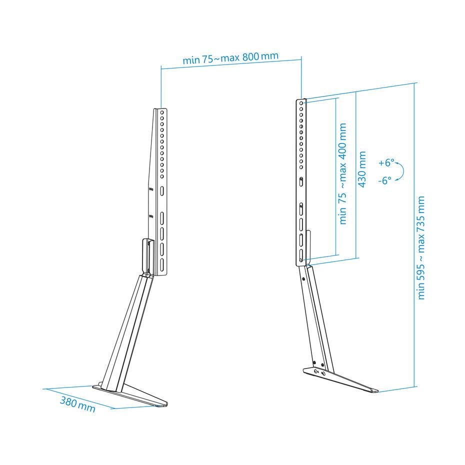 Suporte de Mesa AT-Imperial para Ecrãs 32-70