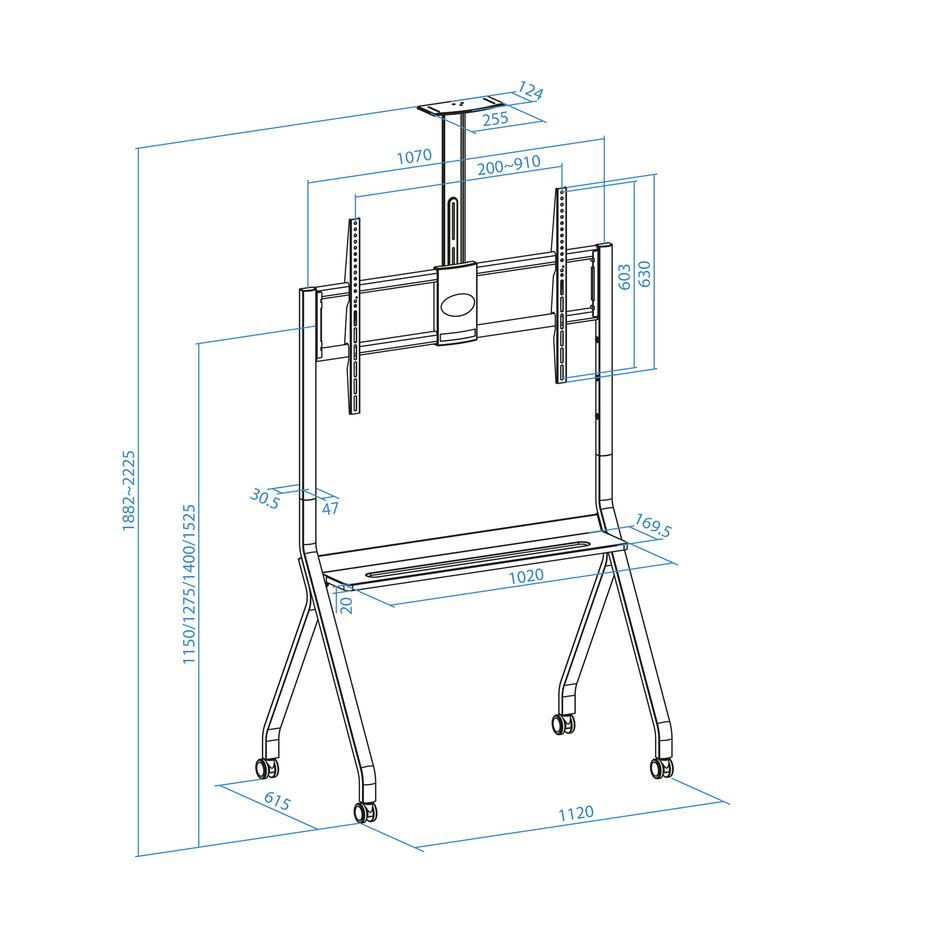 Suporte de Chão Istar para TV de 55-100