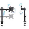 Suporte de Mesa para 2 Ecrãs 17-27 DB1802TN-B
