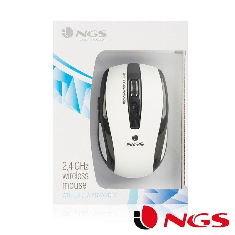 Rato Sem Fio NGS Flea White Advance