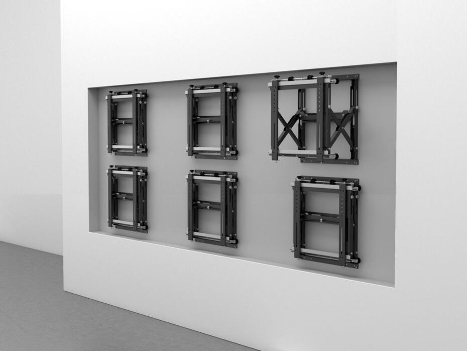 M Public Video Wall Mount Push HD