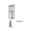 Suporte Display M Pro Series Enclosure 65 Kiosk Alto Brilho White