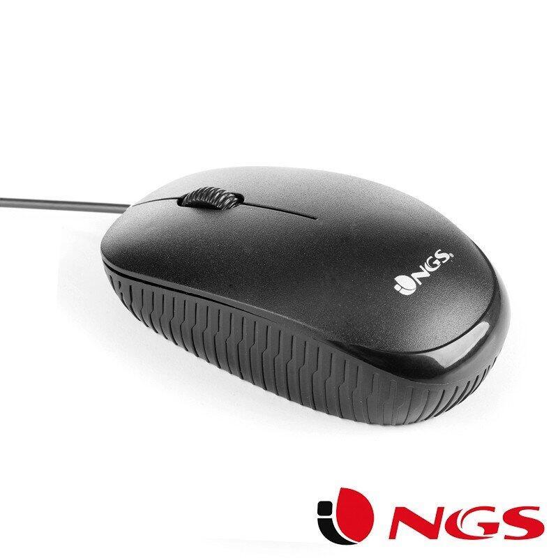 Rato USB NGS Flame Preto
