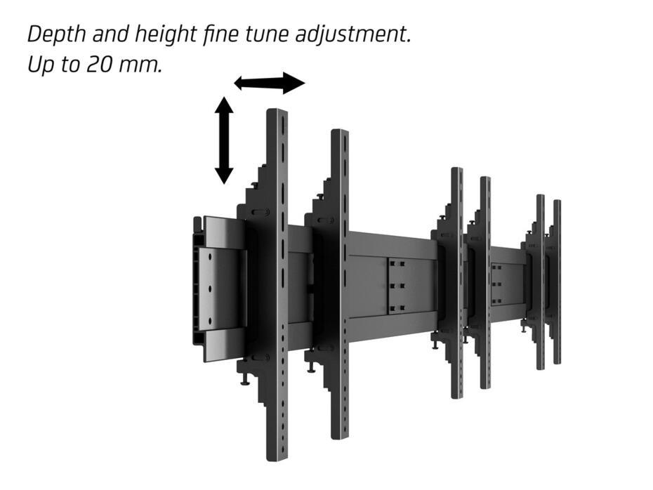 M Public Video Wall Stand 6-Screens 40-55