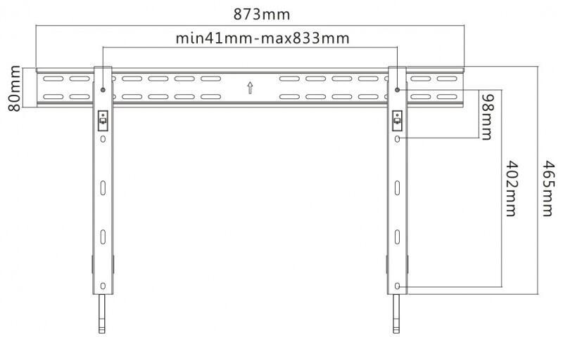 Suporte TV Plano Slim 70-8040