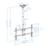 Suporte de Teto para Ecrãs de 43-86 LPCE1186TSLI-B