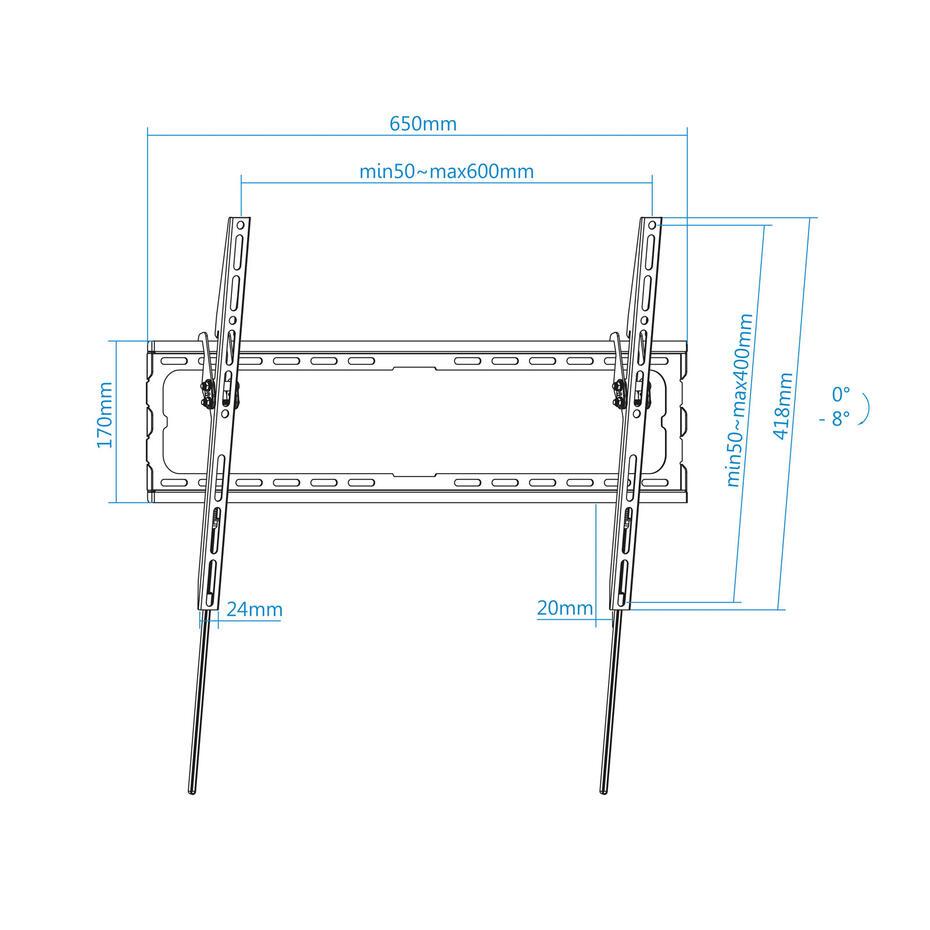 Suporte de Parede para TV 37- 80 LP1081T-B