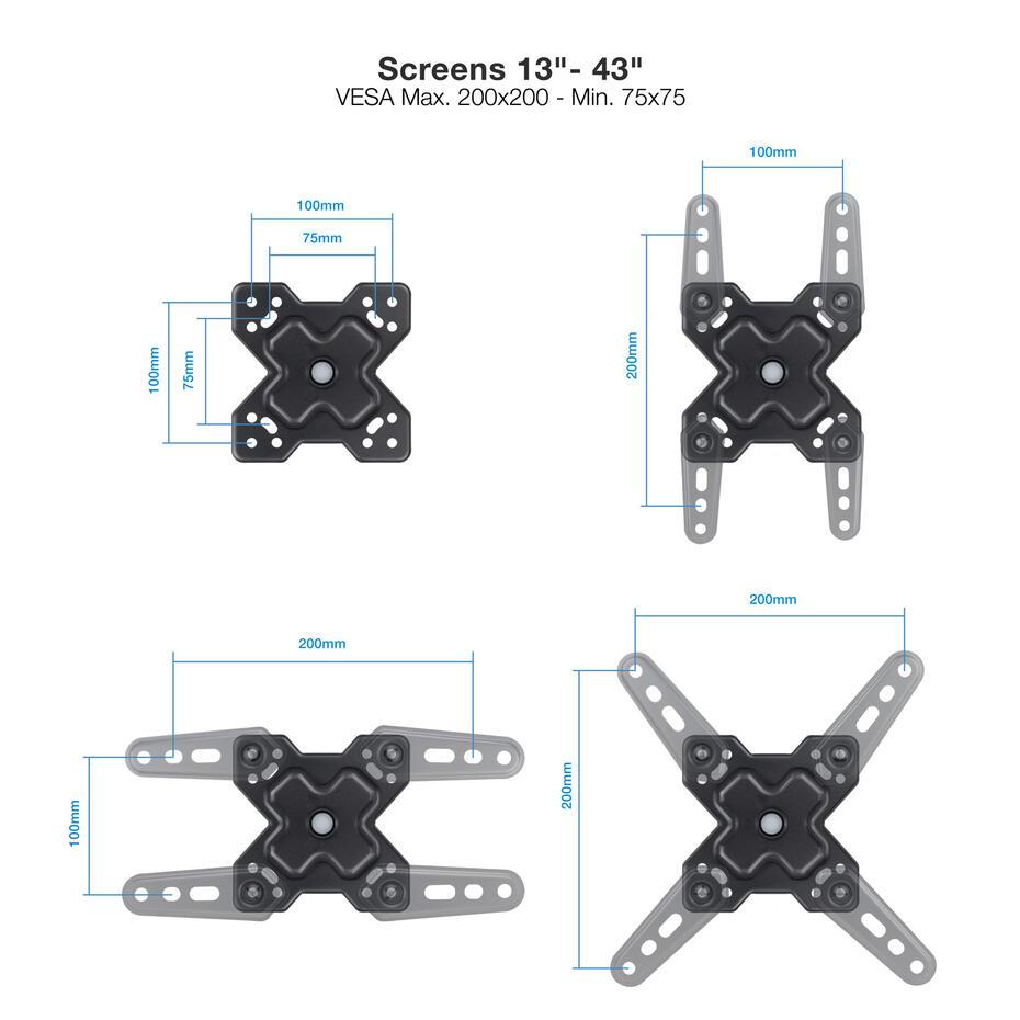 Suporte de Parede para TV 13-43 LP1345TN-B