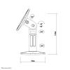 Suporte de colunas Speaker-W100Black 