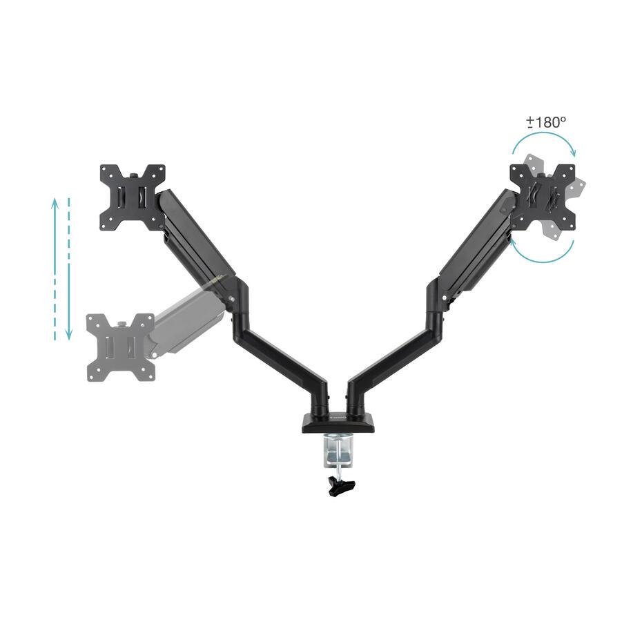 Suporte de Mesa para 2 Ecrãs 13-34 DB1434TNR-B