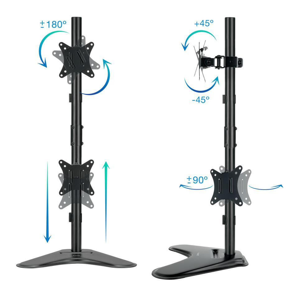 Suporte de Mesa para 2 Ecrãs 17-32 DB1703TNV-B