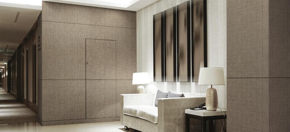  Vinil Design de interiores NE37 Silver & Brown Lined Pattern